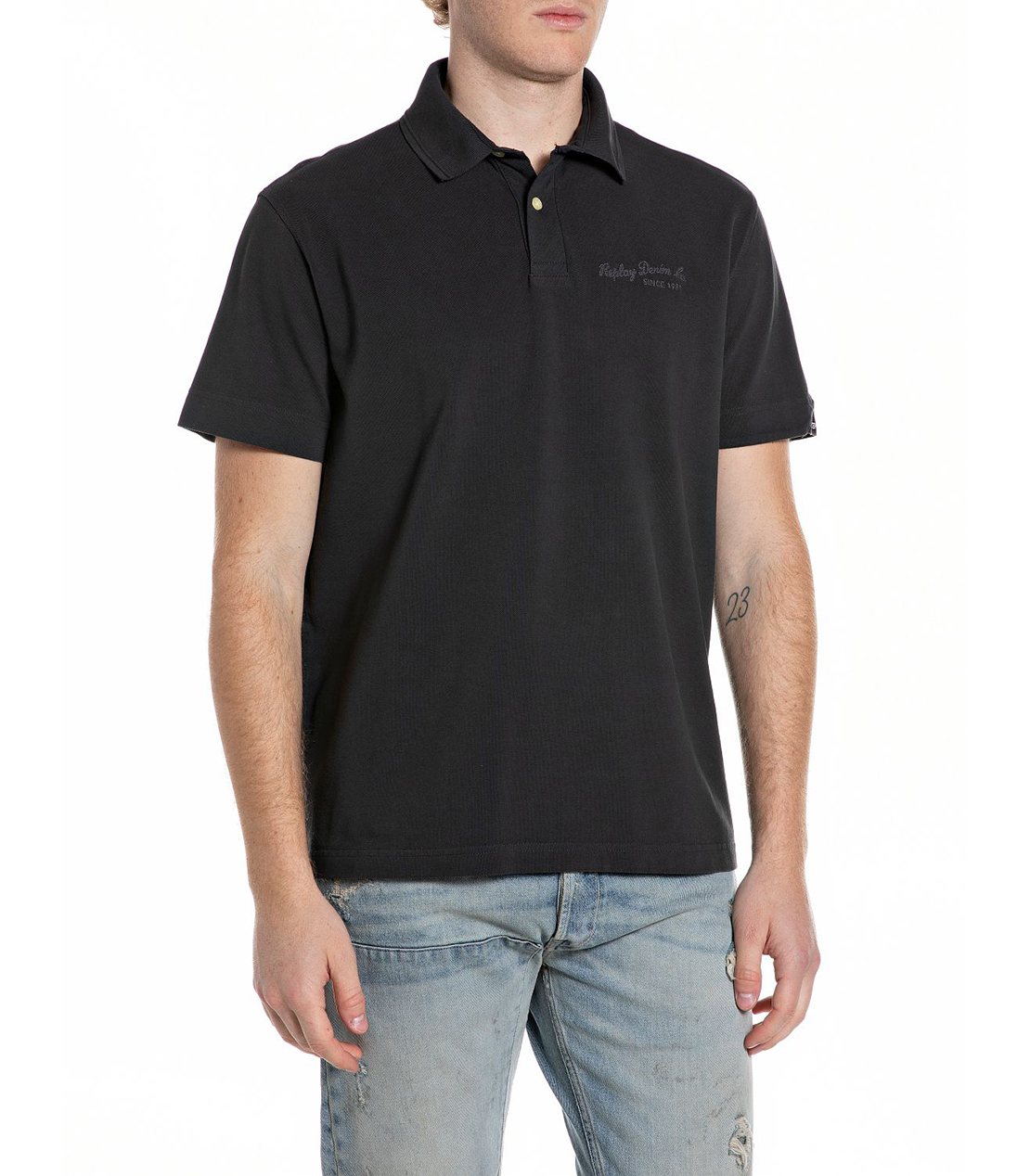 コットンピケポロシャツ